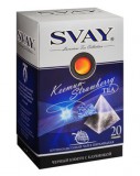 Чай Svay Keemun-Strawberry черный кимун с клубникой (20пирамидок по 2,5гр. в уп.)